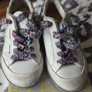 White Genlty Worn Kids Golden Goose Sneakers Size 24 In Golden Goose Kids